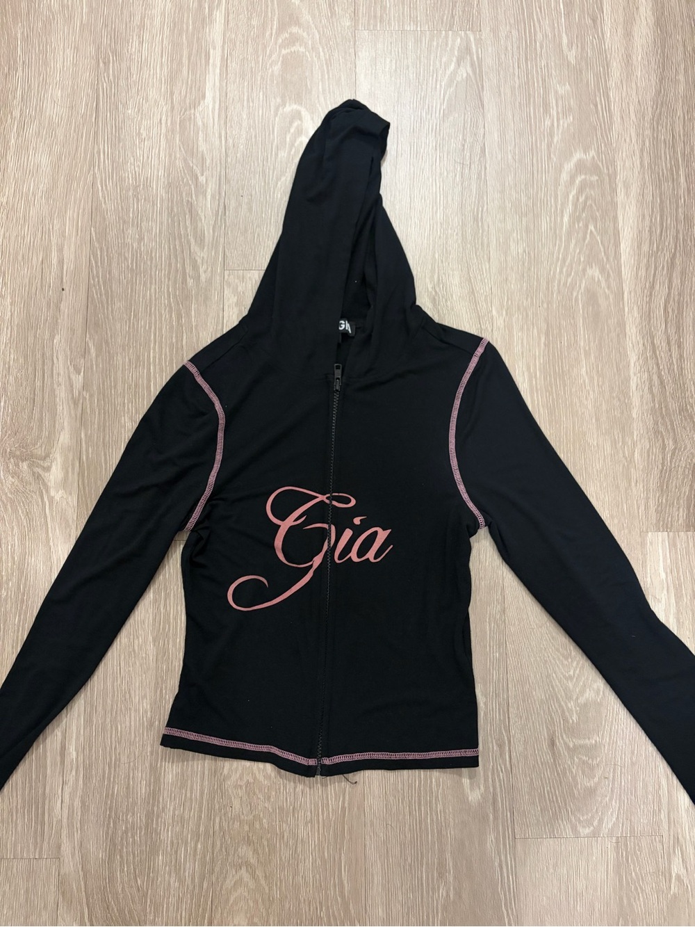I. AM.GIA black & pink two piece set size S